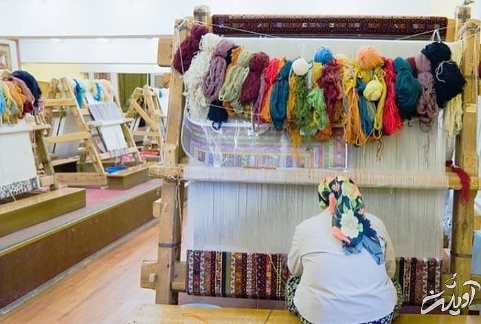 صنایع دستی آذربایجان شرقی قالی بافی